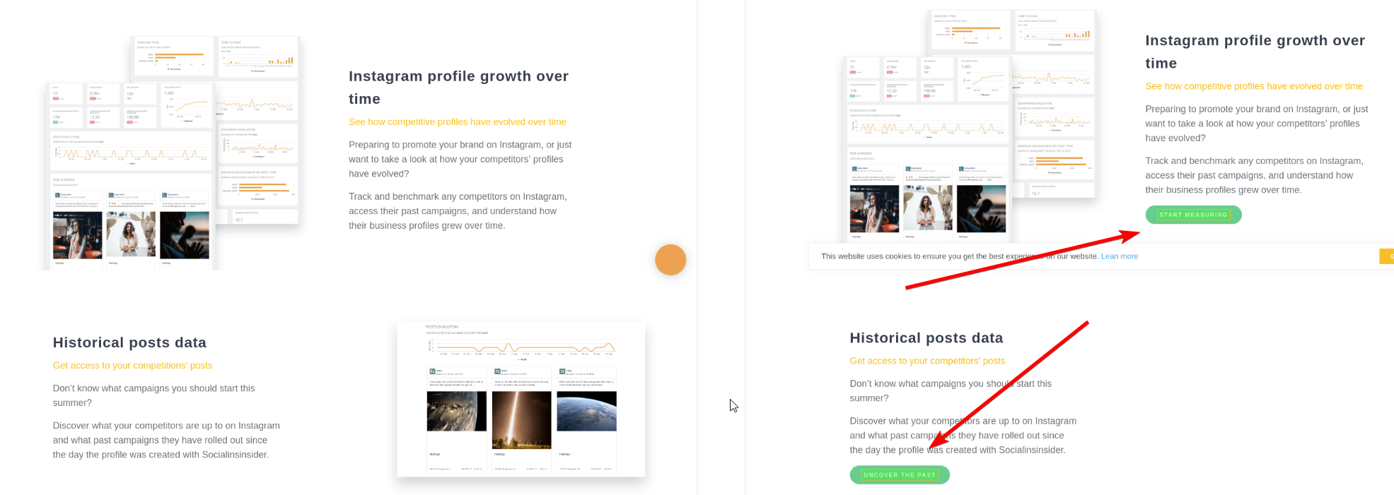 Monitor competitors' website changes Competitors App