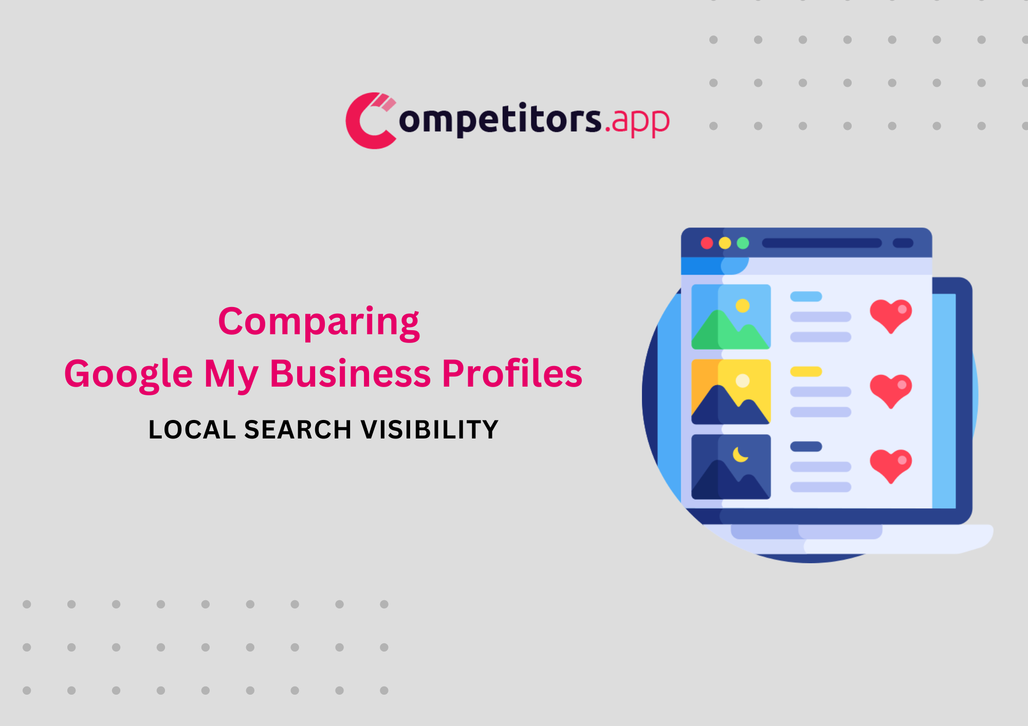comparing google business profiles of local competitors